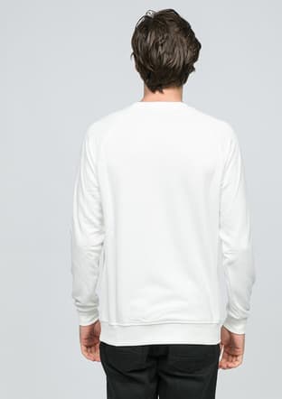 Joe53320 Erkek Beyaz Sweatshirt - 2