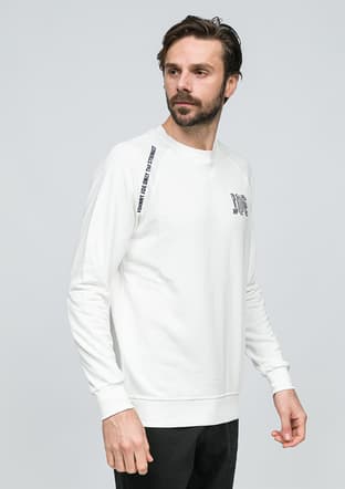 Joe53320 Erkek Beyaz Sweatshirt - 3