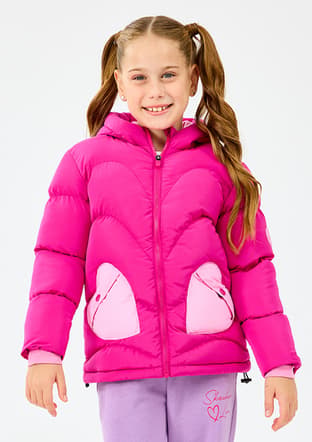 Sk2520039-3935 Kız Çocuk Pembe Mont - 2
