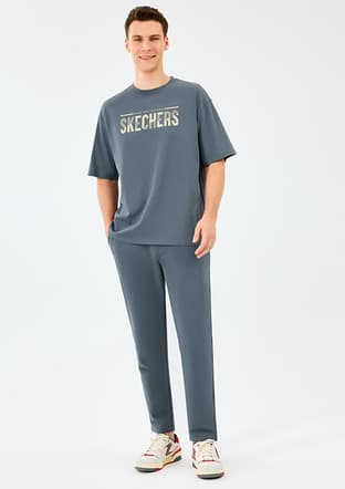 S2520120-3998 Erkek Gri Baskılı T-shirt - 3