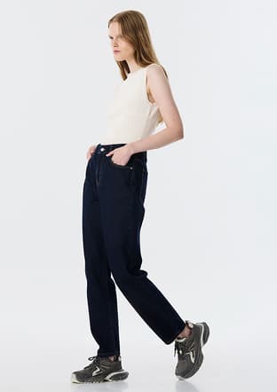 Tw6250018029 Kadın Lacivert Jean Pantolon - 2