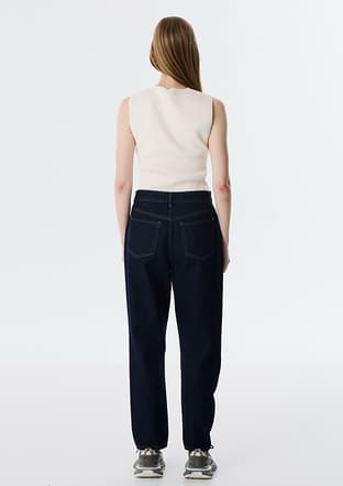 Tw6250018029 Kadın Lacivert Jean Pantolon - 3
