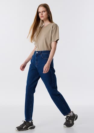 Tw6250018029 Kadın Lacivert Jean Pantolon - 2