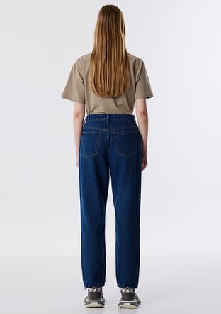 Tw6250018029 Kadın Lacivert Jean Pantolon - 3