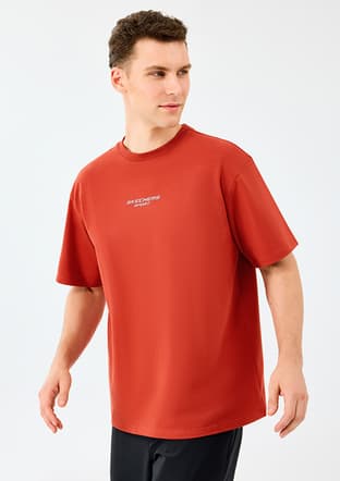S231094-3912 Erkek Kırmızı Baskılı T-shirt - 2