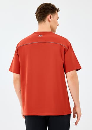 S231094-3912 Erkek Kırmızı Baskılı T-shirt - 3