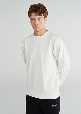 922441-9157 Erkek Beyaz Sweatshirt - 1