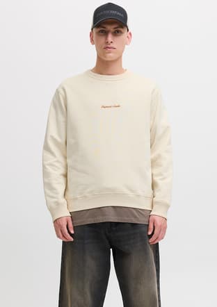 12282893 Erkek Beyaz Sweatshirt - 1