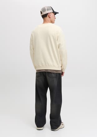 12282893 Erkek Beyaz Sweatshirt - 2