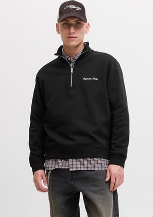 12282899 Erkek Siyah Sweatshirt - 1