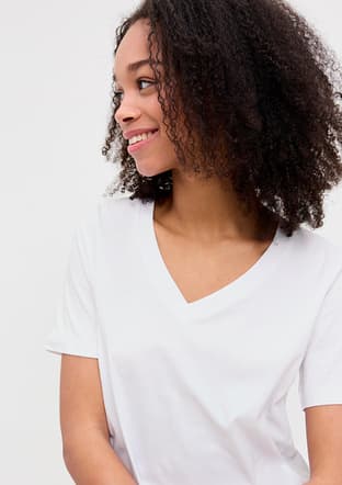 12255655 Kadın V Yaka T-Shirt - 3