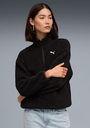68811101 Kadın Siyah Sweatshirt - 1