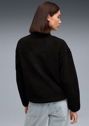 68811101 Kadın Siyah Sweatshirt - 2