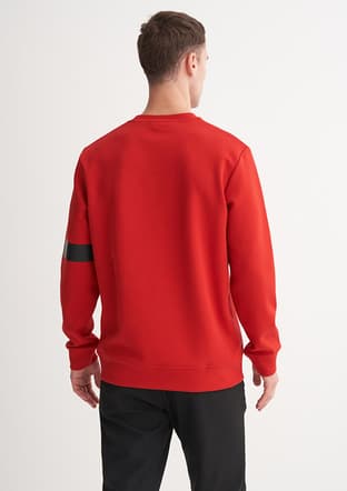 53265 Erkek Kırmızı Sweatshirt - 3