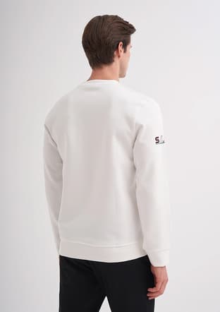 52380 Erkek Beyaz Sweatshirt - 3