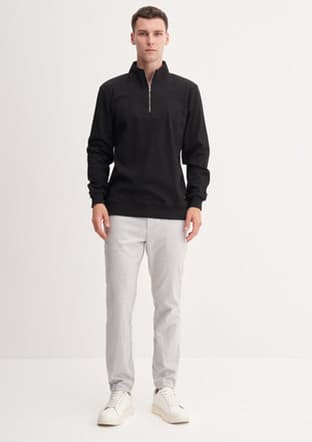 53075 Erkek Siyah Sweatshirt - 1