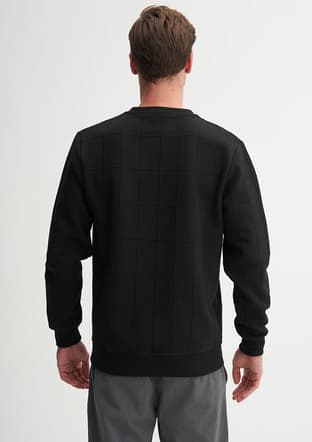 53455 Erkek Siyah Sweatshirt - 3
