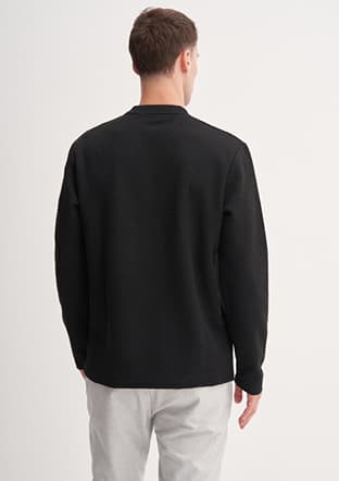 53420 Erkek Siyah Sweatshirt - 3
