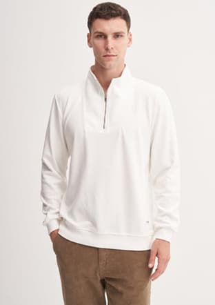 53075 Erkek Beyaz Sweatshirt - 2