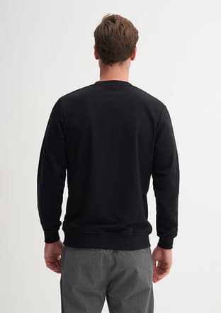 53805 Erkek Siyah Sweatshirt - 3
