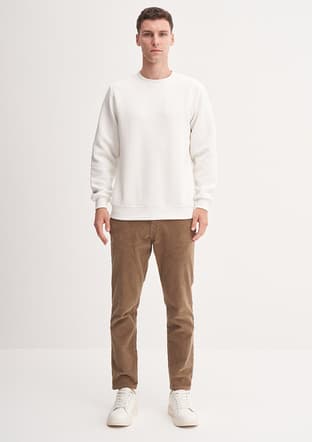 53395 Erkek Beyaz Sweatshirt - 1