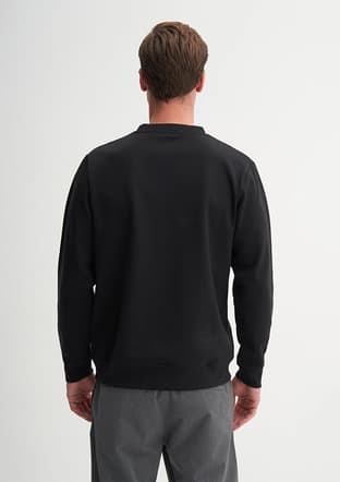 53290 Erkek Siyah Sweatshirt - 3