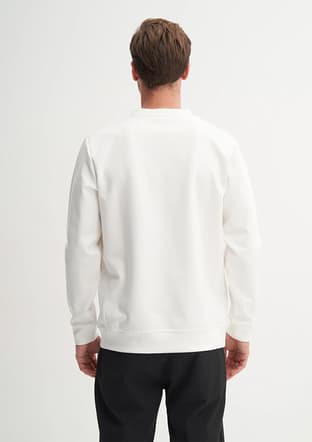 53290 Erkek Beyaz Sweatshirt - 3