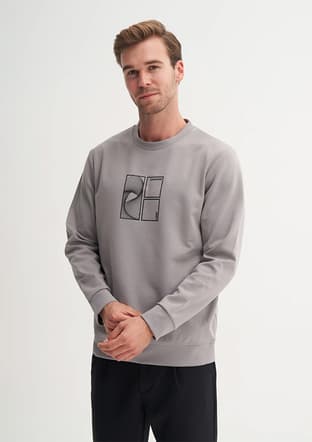 53290 Erkek Gri Sweatshirt - 2