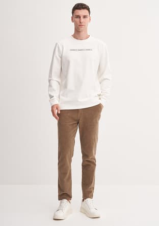 53270 Erkek Beyaz Sweatshirt - 1
