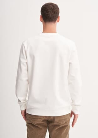 53270 Erkek Beyaz Sweatshirt - 3