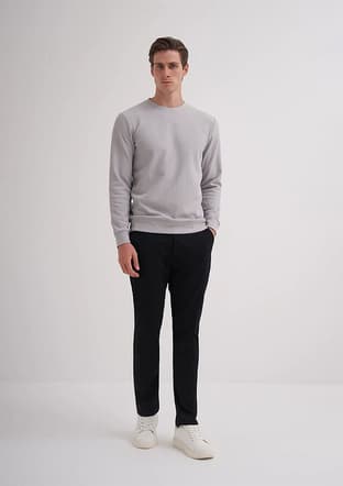 51520 Erkek Gri Sweatshirt - 1