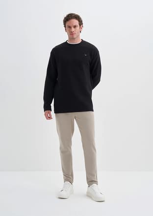 50690 Erkek Siyah Sweatshirt - 3