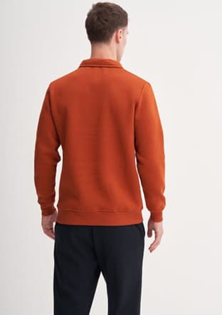 56180 Erkek Kahverengi Sweatshirt - 3
