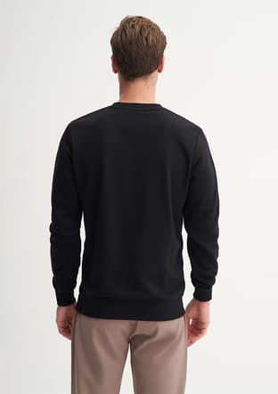 56180 Erkek Siyah Sweatshirt - 3