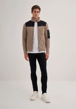 56380 Erkek Bej Sweatshirt - 3