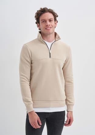56180 Erkek Bej Sweatshirt - 2