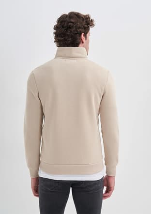 56180 Erkek Bej Sweatshirt - 3