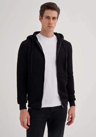 56170 Erkek Siyah Sweatshirt - 2