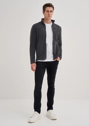 56330 Erkek Antrasit Sweatshirt - 1