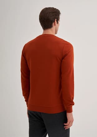 56100 Erkek Kahverengi Sweatshirt - 3