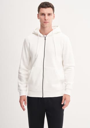 56170 Erkek Beyaz Sweatshirt - 2