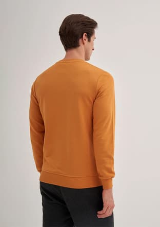 56100 Erkek Turuncu Sweatshirt - 2