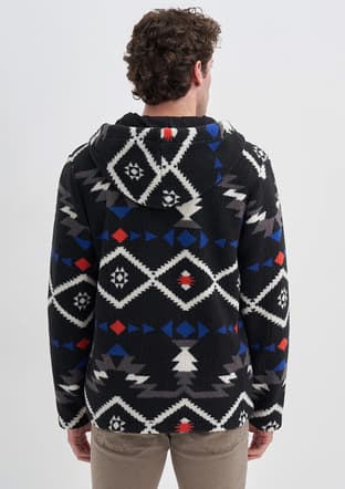 50940 Erkek Siyah Sweatshirt - 3