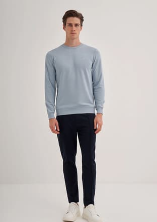 56100 Erkek Beyaz Sweatshirt - 3