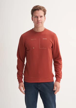 53880 Erkek Turuncu Sweatshirt - 2