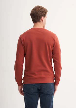 53880 Erkek Turuncu Sweatshirt - 3