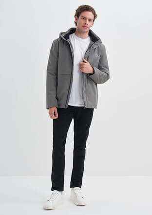 10400 Erkek Gri Mont - 1