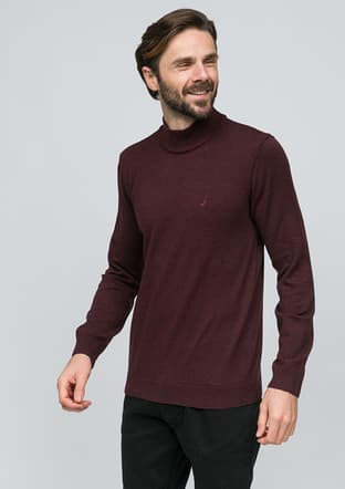 Jjbist500 Erkek Bordo Kazak - 2