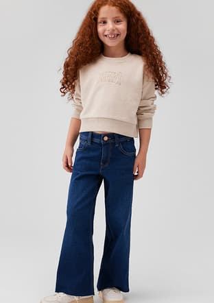 M7010036-88225 Kız Çocuk Çok Renkli Jean Pantolon - 1