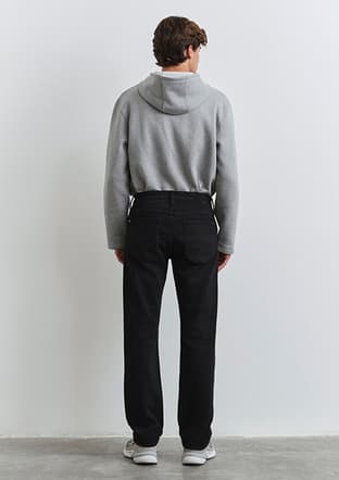M0020290823 Erkek Siyah Jean Pantolon - 3